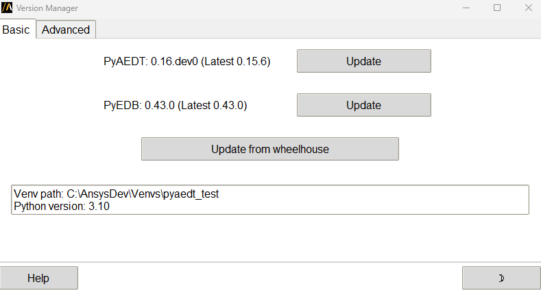 PyAEDT version manager