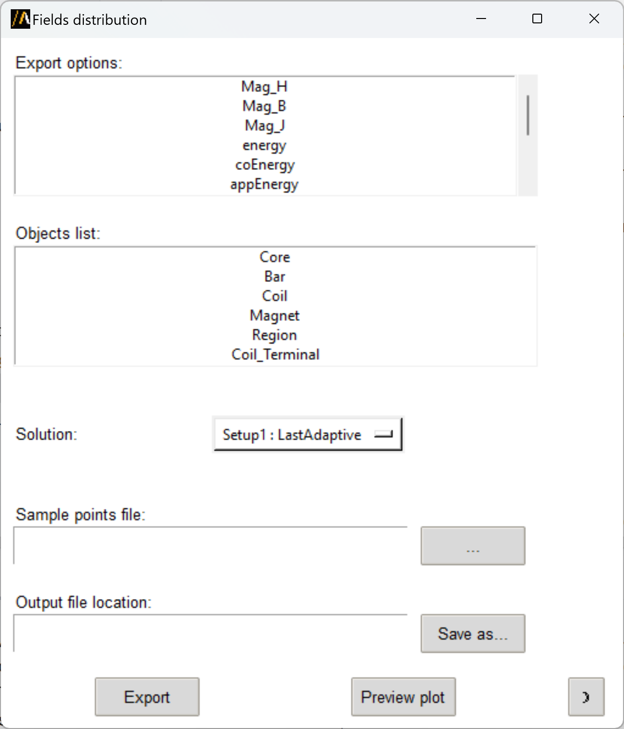 Fields Distribution UI