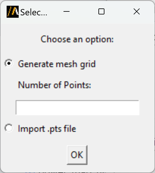 PTS import options
