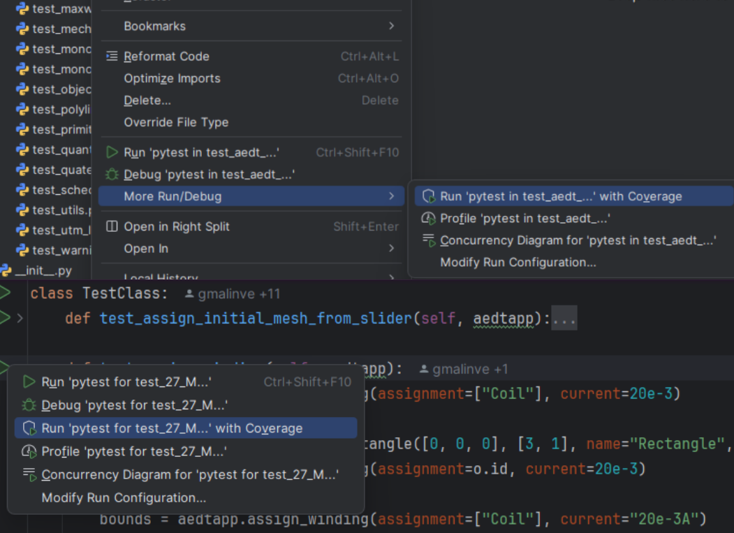 PyCharm test runner (placeholder)